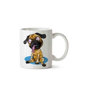 Pug Love Köpek Porselen Kupa Bardak