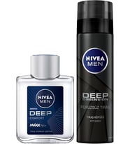MEN Erkek Deep Dimension Tıraş Seti, Tıraş Köpüğü 200ml ve Tıraş Sonrası Losyon 100ml, Kaygan Tıraş