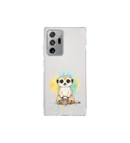 Samsung Galaxy Note 20 Ultra ile Uyumlu Splash Mirket Tasarımlı Şeffaf Silikon Kılıf