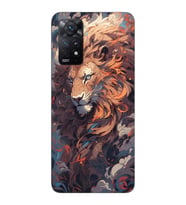 Xiaomi Redmi Note 11 PRO Uyumlu Aslan Tasarımlı Şeffaf Telefon Kılıfı
