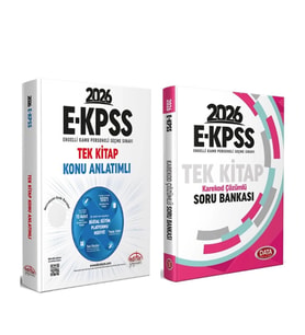 Editör Yayınları 2026 EKPSS Tek Kitap Konu Anlatımlı ve Data Soru Bankası Seti 2 Kitap