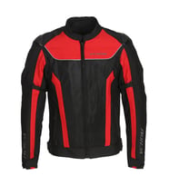 Motosiklet Montu Raptor Hörgüçlü Full Korumalı 4 Mevsim Motorucu Mont Black-Red