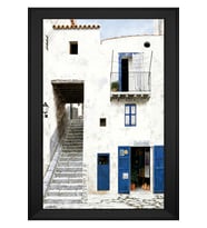 Manzara Temalı Kanvas Tablo 80 x 110 cm Siyah Çerçeve