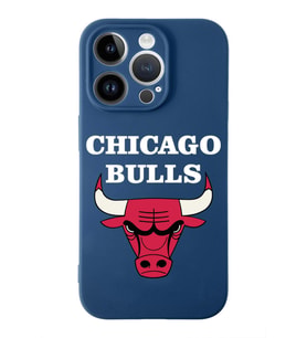 Apple iPhone 14 Pro  Lansman Kılıf Chicago Bulls  Tasarımlı Altı Kapalı İçi Kadife Kaplı  Kapak (Şeffaf)