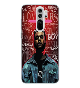 Xiaomi Redmi Note 8 PRO Uyumlu The Weeknd Tasarımlı Şeffaf Telefon Kılıfı