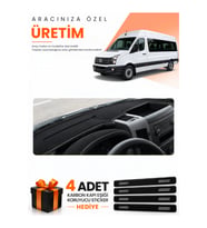 VOLKSWAGEN CRAFTER (2006-2014) Uyumlu Torpido Koruma Örtüsü Oto Kılıfı - Siyah