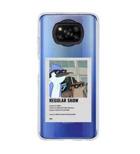Poco X3 Pro Uyumlu Regular Show Mordecai ve Rigby Desenli Şeffaf Telefon Kılıfı