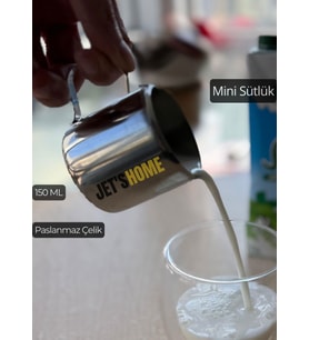 Mini Sütlük Paslanmaz Kahve Yanı Sütlüğü Çelik 150 ml