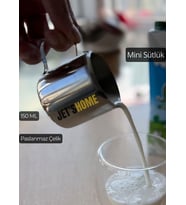 Mini Sütlük Paslanmaz Kahve Yanı Sütlüğü Çelik 150 ml