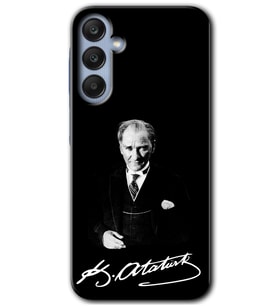 Galaxy A35 Kılıf HD Desen Baskılı Kılıf - Atatürk İmza