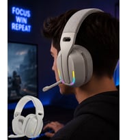 Kablosuz Bluetooth Kulaklık RGB Işıklı Mikrofonlu Stereo Kulaküstü Kulaklık
