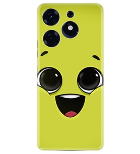 Tecno Spark 10 Pro Kılıf Resimli Desenli Silikon Platinium Series White Green 1833