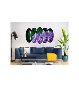 MOR ÇİÇEK MDF TABLO-0729