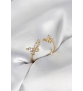 Model Zirkon Taşlı Gold Renk Kadın Yüzük TJ-BYK4078