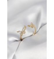 Model Zirkon Taşlı Gold Renk Kadın Yüzük TJ-BYK4078