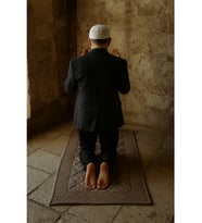 Saten Kapitone Elyaf Dolgulu Seccade (85 x 135 cm.) (Açık Bej)