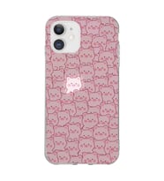 Iphone 11 Uyumlu Cute Pink Pig Tasarımlı Şeffaf Telefon Kılıfı