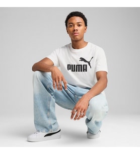 Puma ESS No. 1 Logo Tee Beyaz Erkek T-Shirt 68253202