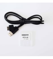 PS Vita 1000 Kablo ve Sd2vita PSV Adaptor PS Vita Fat Kablo sd2vita Mikro SD Çevirici Vita USB Kablo (Siyah)