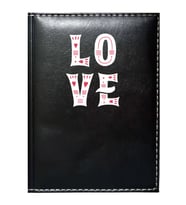 PROMOSYON DENİZİ  I LOVE YOU 3 GÖRSELLİ SİYAH RUHSAT KABI