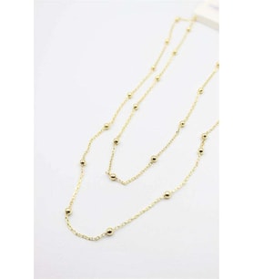 Top Zincir Kolye-90cm - Altın