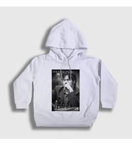 Presmono Unisex Çocuk Beyaz Hikaru Nakamura Büyükusta Satranç Kapüşonlu Sweatshirt 423589tt (Beyaz)
