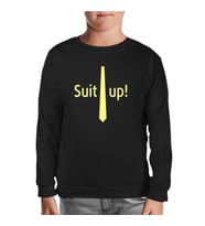 How I Met Your Mother - Suit Up Siyah Çocuk Sweatshirt