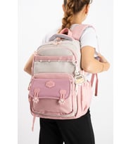 Ventis Unisex Okul Çantası Ortaokul Lise Sırt Çantası 43*30 Cm Su Geçirmez Kumaş Çok Cepli Vnt1-F