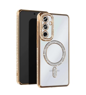 Galaxy S25 Edge Joke Simli Magneticsafe Kılıf - Gold