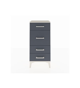 Arges Komodin 4 Çekmeceli 44x30x96 Aytaşı-Antrasit