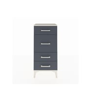 Arges Komodin 4 Çekmeceli 44x30x96 Aytaşı-Antrasit