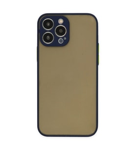 Apple İphone 14 Pro Max Kılıf Montreal Silikon Kapak - Lacivert