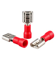 Powermaster PM-39067 0,5-1,5Mm2 Kesit 20X7x5mm Soket Kırmızı İzoleli Kablo Pabucu (100'Lü Paket)