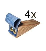 Barış Dizayn Premium Mavi Jean Kot Kapı altlığı kapı stoperi stopper kapı durdurucu (4lü paket)
