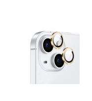 Apple iPhone 15 Plus Uyumlu Zore CL-12 Premium Safir Parmak İzi Bırakmayan Anti-Reflective Kamera Lens Koruyucu (Sarı)