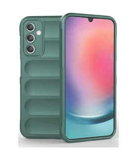 Newface Samsung A36 Kılıf Optimum Silikon - Koyu Yeşil
