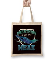 Funny Breathing For Weak Swimmer Diver Swimming Swim Athlete Bez Çanta Uzun Saplı