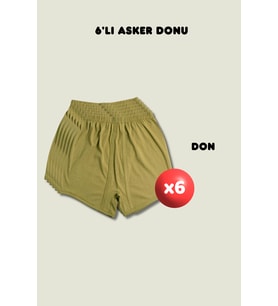 6'lı Don Askerlik Seti - Temel ve Bedelli Askerlik Malzemeleri (Haki)