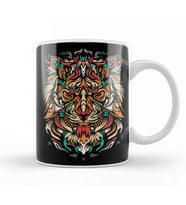 Sentinel Wolf Barong Bali Denpasar Kuta Beach Kupa Bardak Porselen