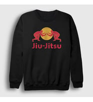 Presmono Unisex Beyaz Jiu Jitsu Masters Güreş Mma Ufc Sweatshirt 532708tt (Siyah)