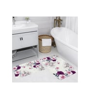 Rovigo Home Dijital Baskılı 2'li Banyo paspas Takımı RVG5075 (Mor)