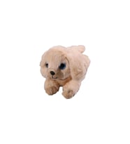 Havlayan Sesli Köpek Peluş Oyuncak Uyku Arkadaşı Hediyelik Peluş Yatan Köpek 35 cm (Çok Renkli)