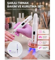 6 Değiştirilebilir Başlık ile Çok Amaçlı Tırnak Bakım Seti