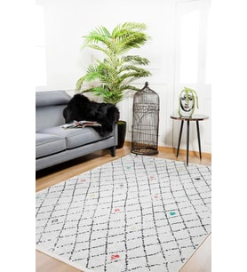 Dijital Kaymaz Yıkanabilir Krem Geometrik Salon Halısı Mutfak Halısı Koridor Halısı Yolluk HLN945
