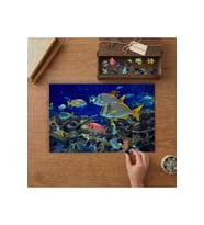 Tropikal Balıklar Sualtı Canlıları Tasarımı 240 parça Ahşap Puzzle Ahşap Kutuda MP01032