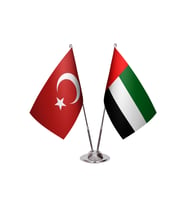 Birleşik Arap Emirliği İkili Masa Bayrağı