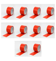Omeyva Takviyeli Tamir Bandı - İzolasyon Onarım Çadır Bandı - Turuncu - 48 mm x 10 YRD - 10 Rulo