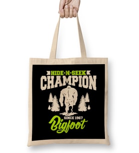Funny Bigfoot Hide-N-Seek Champion Since 1967 Bez Çanta Uzun Saplı