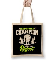 Funny Bigfoot Hide-N-Seek Champion Since 1967 Bez Çanta Uzun Saplı