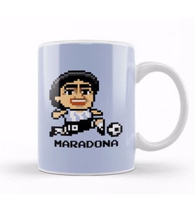 Diego Maradona Pixel Character Kupa Bardak Porselen